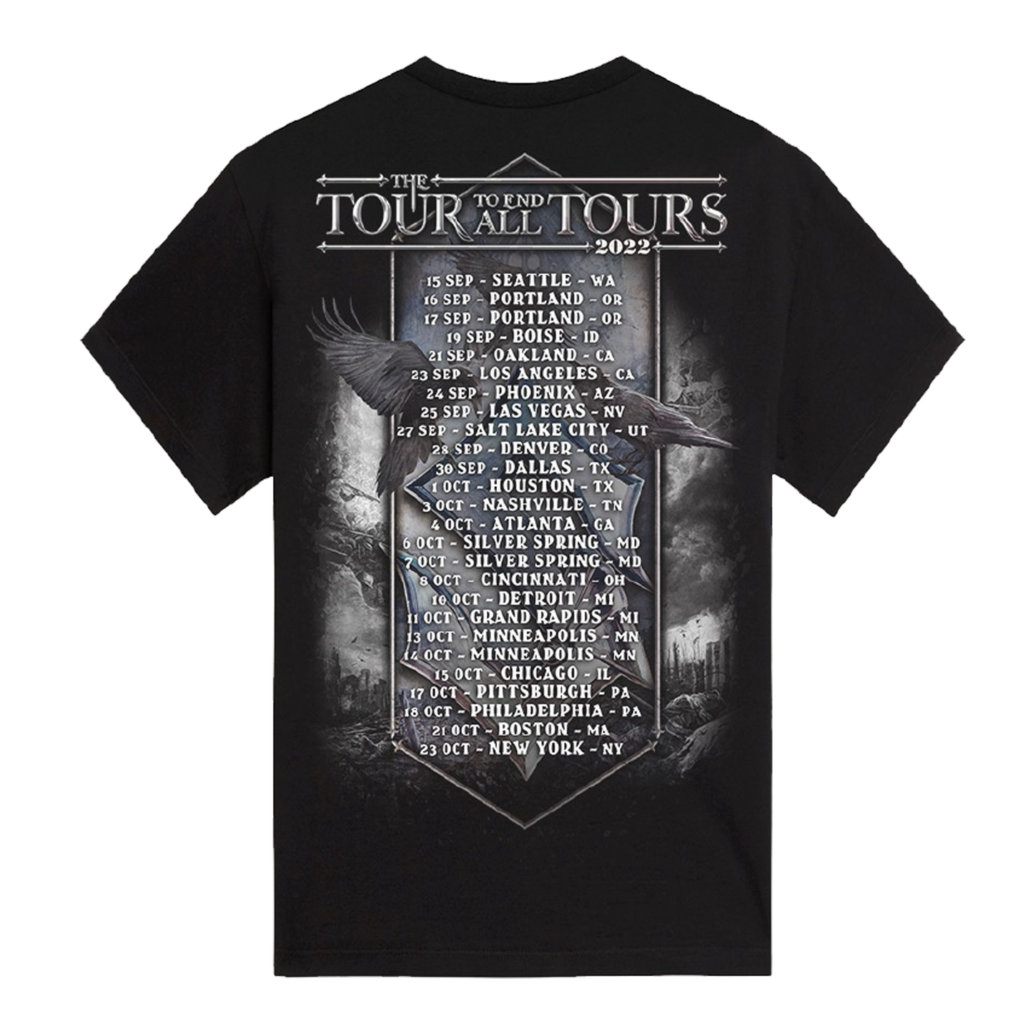 The War To End All Wars USA Tour 2022 T-Shirt